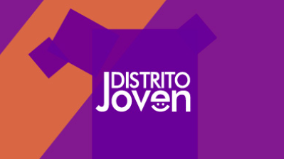 Distrito Joven brand card with its logo